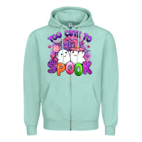 Seafoam too cute spook Zipper Hoodie - Artiststas