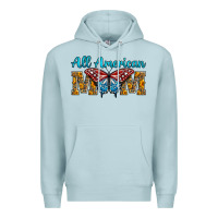 Blue Mist All American Mom Butterfly Premium Hoodie - LillyAllenDesigns