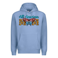 Colony Blue All American Mom Butterfly Premium Hoodie - LillyAllenDesigns