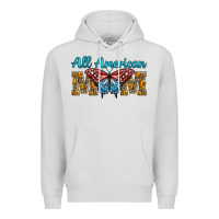 Dove Grey All American Mom Butterfly Premium Hoodie - LillyAllenDesigns