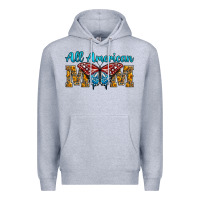 Heather Grey All American Mom Butterfly Premium Hoodie - LillyAllenDesigns