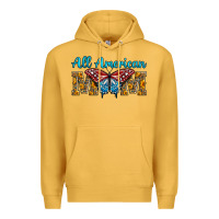 Mustard All American Mom Butterfly Premium Hoodie - LillyAllenDesigns
