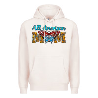 Pale Pink All American Mom Butterfly Premium Hoodie - LillyAllenDesigns