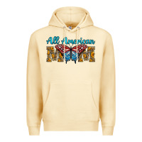 Pina Colada All American Mom Butterfly Premium Hoodie - LillyAllenDesigns