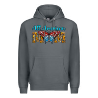 Rock All American Mom Butterfly Premium Hoodie - LillyAllenDesigns