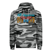 Slate Camo All American Mom Butterfly Premium Hoodie - LillyAllenDesigns