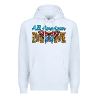 White All American Mom Butterfly Premium Hoodie - LillyAllenDesigns