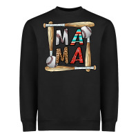 Black baseball mama Heavyweight Sweatshirt - CowhideDigitalArt