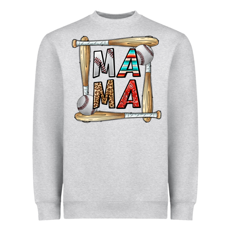 Baseball Mama Heavyweight Sweatshirt by CowhideDigitalArt | Teevron