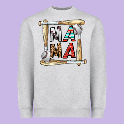Baseball Mama Heavyweight Sweatshirt Designed By Cowhidedigitalart