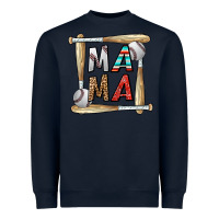 Navy baseball mama Heavyweight Sweatshirt - CowhideDigitalArt