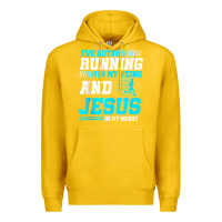 Lemon Christian Runner Half Marathon Running Race Jesus Gift Premium Hoodie - trangStudio