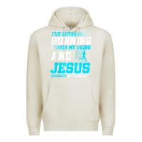 Oatmeal Heather Christian Runner Half Marathon Running Race Jesus Gift Premium Hoodie - trangStudio