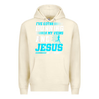 Sandshell Christian Runner Half Marathon Running Race Jesus Gift Premium Hoodie - trangStudio