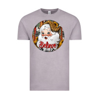 Vintage Zinc believe Santa Claus Christmas Vintage Tee - Jasminsmagicworld