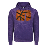 Cloud Purple Basketball leopard glitter background Vintage Hoodie - HowdyJamesFarm