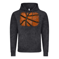 Vintage Black Basketball leopard glitter background Vintage Hoodie - HowdyJamesFarm
