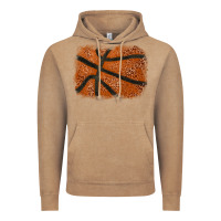 Vintage Coffee Basketball leopard glitter background Vintage Hoodie - HowdyJamesFarm