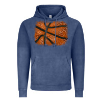 Vintage Denim Basketball leopard glitter background Vintage Hoodie - HowdyJamesFarm