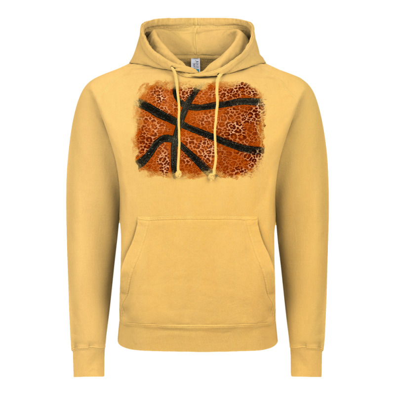 Basketball Leopard Glitter Background Vintage Hoodie by HowdyJamesFarm | Teevron