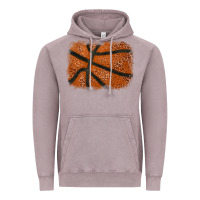 Vintage Zinc Basketball leopard glitter background Vintage Hoodie - HowdyJamesFarm
