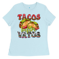 Baby Blue Tacos Before Vatos Ladies Tee - texasbilliewilder