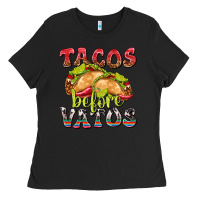Black Tacos Before Vatos Ladies Tee - texasbilliewilder