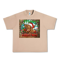 Merry Christmas Heifer Cow Urban Heavy Tee | Teevron