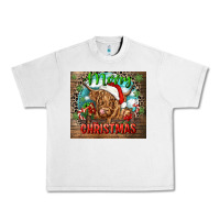 Lunar Rock merry christmas heifer cow Urban Heavy Tee - CowGirlArtShop