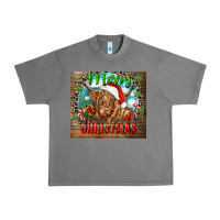 Tornado merry christmas heifer cow Urban Heavy Tee - CowGirlArtShop