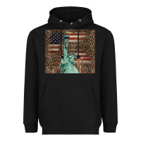 Black statue of liberty tumbler Heavyweight Hoodie - BarkalooDesign