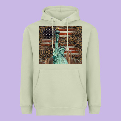 Statue Of Liberty Tumbler Heavyweight Hoodie Designed By Barkaloodesign