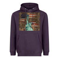 Plum statue of liberty tumbler Heavyweight Hoodie - BarkalooDesign