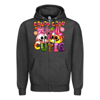 Charcoal Heather candy corn cutie Zipper Hoodie - Artiststas