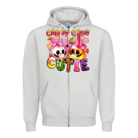 Dove Grey candy corn cutie Zipper Hoodie - Artiststas