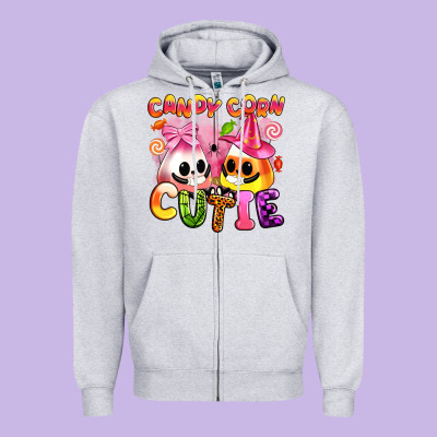Candy Corn Cutie Zipper Hoodie Designed By Artiststas