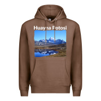 Chestnut Bolivia Huayna Potosi Mountain Andes Art Premium Hoodie - trangStudio