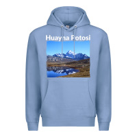Colony Blue Bolivia Huayna Potosi Mountain Andes Art Premium Hoodie - trangStudio