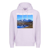 Lilac Bolivia Huayna Potosi Mountain Andes Art Premium Hoodie - trangStudio