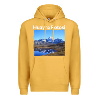 Mustard Bolivia Huayna Potosi Mountain Andes Art Premium Hoodie - trangStudio