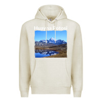 Oatmeal Heather Bolivia Huayna Potosi Mountain Andes Art Premium Hoodie - trangStudio