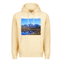 Pina Colada Bolivia Huayna Potosi Mountain Andes Art Premium Hoodie - trangStudio