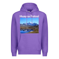 Purple Bolivia Huayna Potosi Mountain Andes Art Premium Hoodie - trangStudio