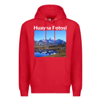 Red Bolivia Huayna Potosi Mountain Andes Art Premium Hoodie - trangStudio