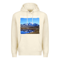 Sandshell Bolivia Huayna Potosi Mountain Andes Art Premium Hoodie - trangStudio