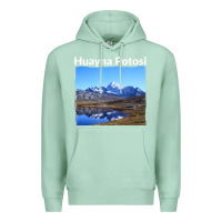 Seafoam Bolivia Huayna Potosi Mountain Andes Art Premium Hoodie - trangStudio