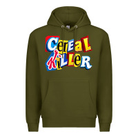 Army Green Cereal Killer For The Cereal Lovers In Your Family Premium Hoodie - trangStudio