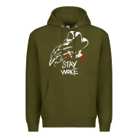 Army Green stay woke freddy krueger Premium Hoodie - trangStudio