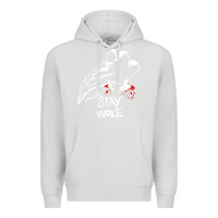 Dove Grey stay woke freddy krueger Premium Hoodie - trangStudio