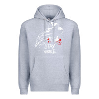Heather Grey stay woke freddy krueger Premium Hoodie - trangStudio